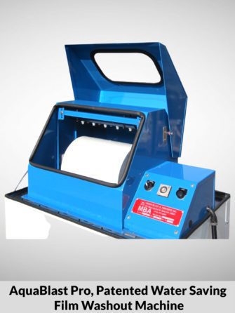 AquaBlast Pro, Patented Water Saving Film Washout Machine