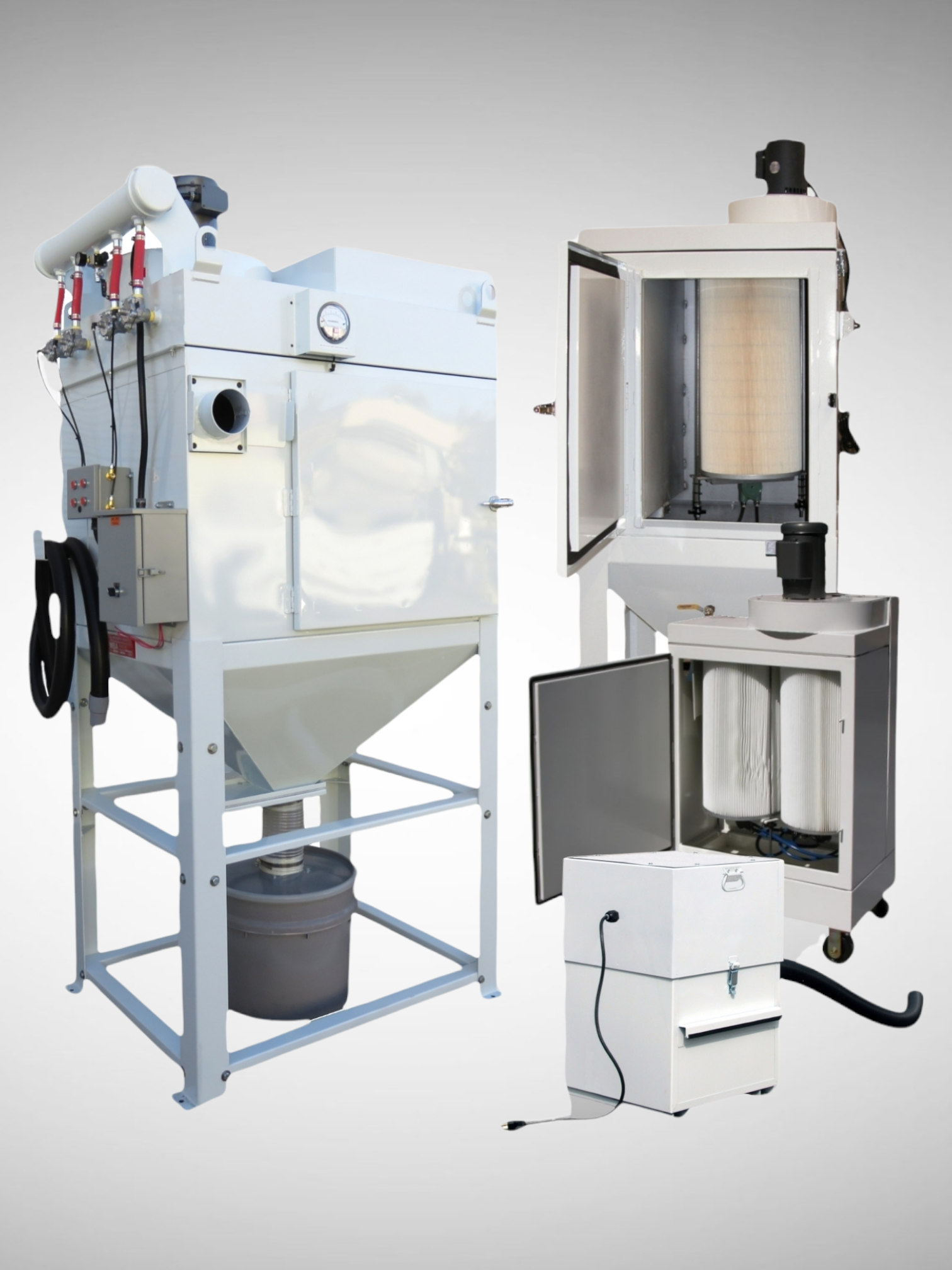 Dust Collectors & Support Products for Media Blast Cabinets